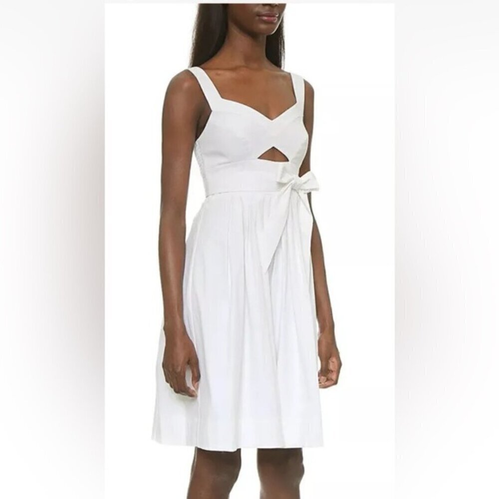 Club Monaco White Lindell Dress Summer Resortwear Festival Boho Cutout Coastal